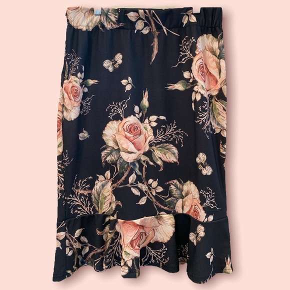 Lily Dresses & Skirts - Lily by Firmiana pretty floral skirt L